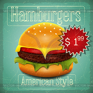 Hamburgers Menu - vector clip art