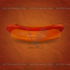 Grunge Cover for Hot Dogs Menu - vector EPS clipart