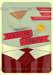 Cocktail Party - color vector clipart