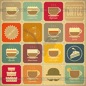 Coffee Labels - vector clip art