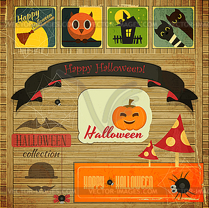 Halloween card - vector clip art