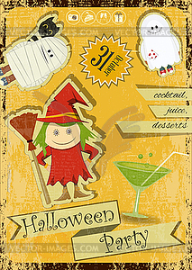 Halloween Party - stock vector clipart