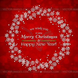 Merry Christmas card - vector clipart