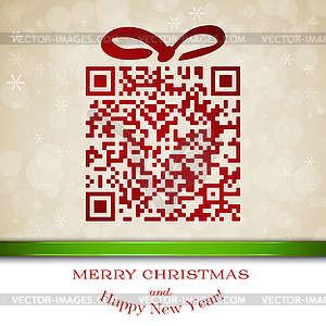 Christmas and New Year background - vector image