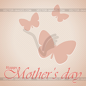 Mother`s day postcard - vector clipart