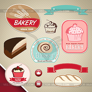 Bakery labels - vector image