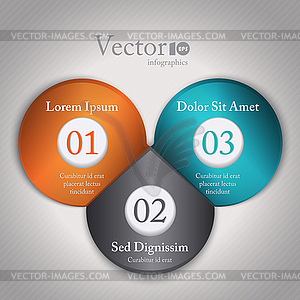 Abstract modern options template - vector image