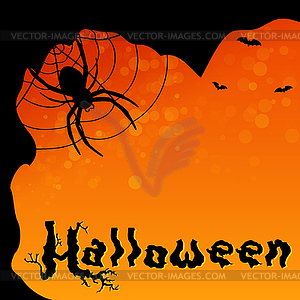 Magic Halloween background - royalty-free vector image