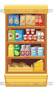 Супермаркет. Продукты - изображение в векторе