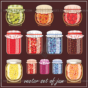 Set of jam - vector EPS clipart