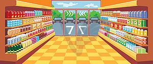 Supermarket - vector clip art