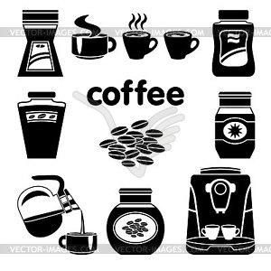 Coffee set - vector image