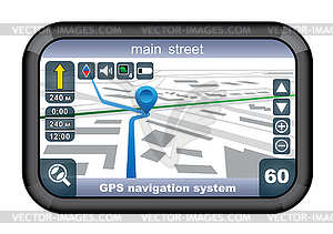 GPS navigator - vector image