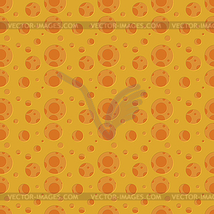 Seamless pattern with holes like cheese - color vector clipart