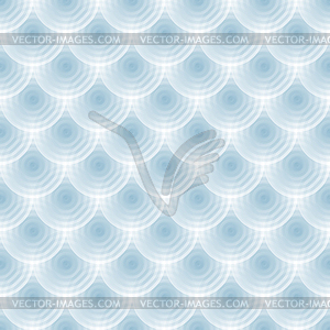 Abstract blue seamless transparent circles texture - vector image