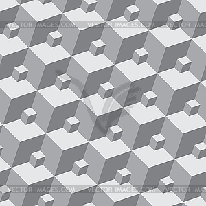 Pattern - seamless three-dimensional pattern of - vector image