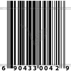 Barcode label - element for design - vector image