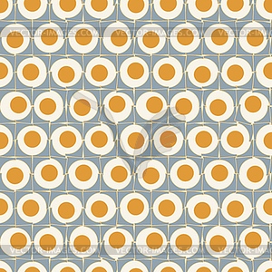 Abstract seamless pattern like scrambled eggs - vector clipart