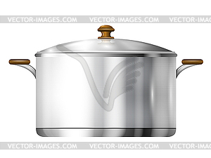 Metal pan - vector clipart