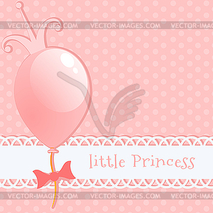 Background little princess - vector image