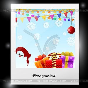 Photo of New Year`s background - vector image