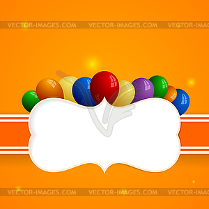 Background with balloons - vector clipart