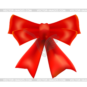 Red bow. Design element. illustrati - vector clipart