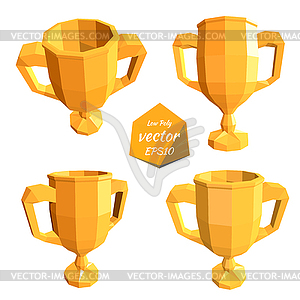 Icons gold cup . award for the - vector clipart