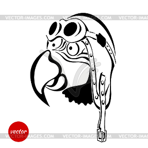 Eagle pilot glasses . illus - vector clip art