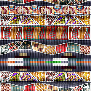 African ethnic seamless texture - vector EPS clipart