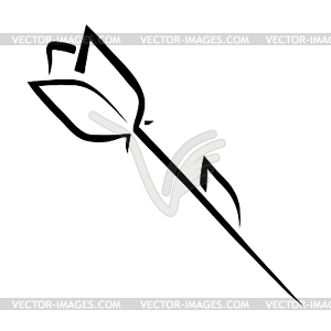 Sketch rose in simple style . Vect - vector clip art