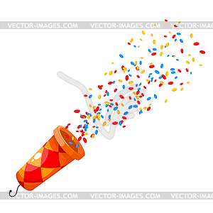 Colored Popper. Cartoon popper - concept - vector clipart