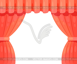 Cartoon theater. Cartoon theater kulisya - vector clipart