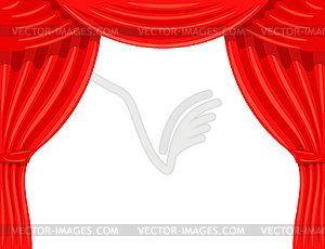 Cartoon theater. Cartoon theater kulisya - vector image