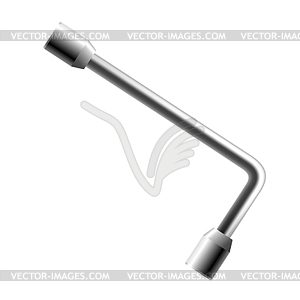 Socket wrench. realistic socket wrench - vector image