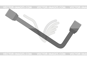 Socket wrench. flat socket wrench on white bac - vector EPS clipart