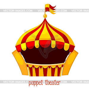 Bright puppet theater. illustrati - vector image