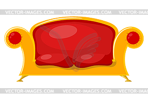 Sofa. Bright Cartoon s - vector clipart / vector image