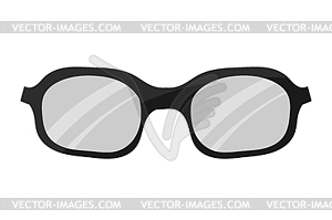 Sunglasses. Cartoon style. Black sunglasse - vector clip art