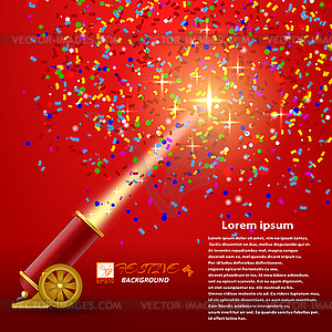 Festival background. Red festive background with - vector clip art
