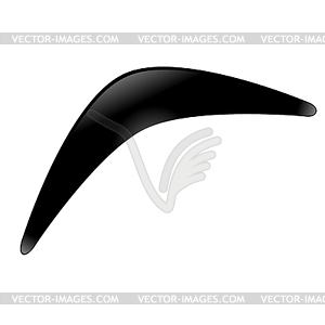 Australian boomerang. Black boomerang. Vec - vector image