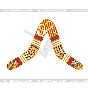 Australian boomerang. Cartoon boomerang. V - stock vector clipart