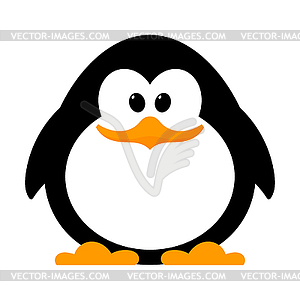 Little cute penguin - vector image