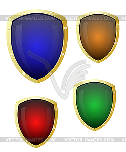 Set of glass panels of color. Web d - vector image