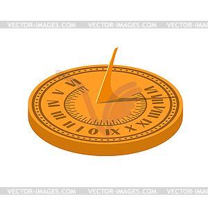 Color sundial. Sundial i - vector clip art
