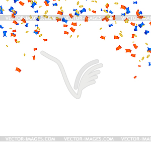 Abstract background with multicolored confetti. - vector image