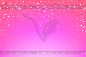 Abstract pink background with glowing particles - vector clipart