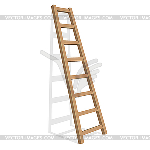 Realistic ladder - royalty-free vector clipart