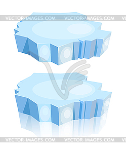 Ротон льдины - цветной векторный клипарт