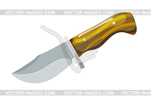 Color knife. Cartoon style knife - vector clip art